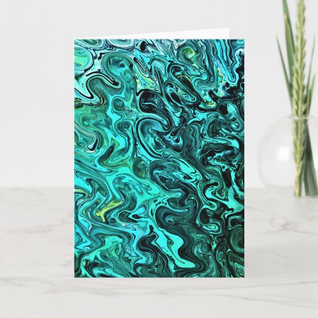 Cartão Abstrato Color Study 329, placa (Frente)