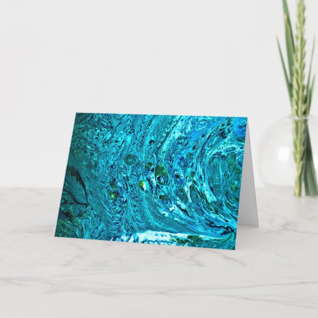 Cartão Abstrato Color Study 32, placa (Frente)