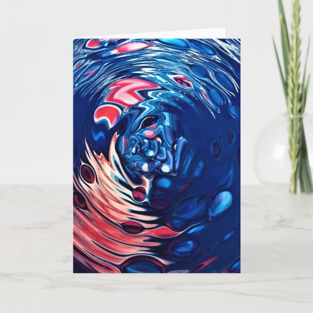 Cartão Abstrato Color Study 330, placa (Frente)