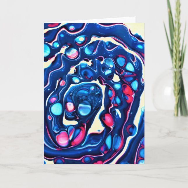 Cartão Abstrato Color Study 331, placa (Frente)