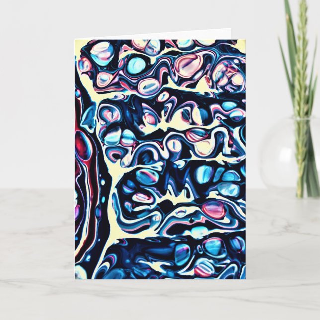 Cartão Abstrato Color Study 334, placa (Frente)