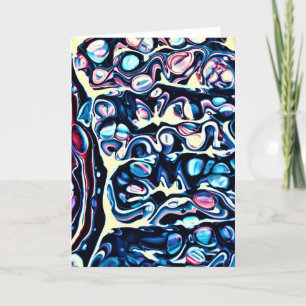 Cartão Abstrato Color Study 334, placa