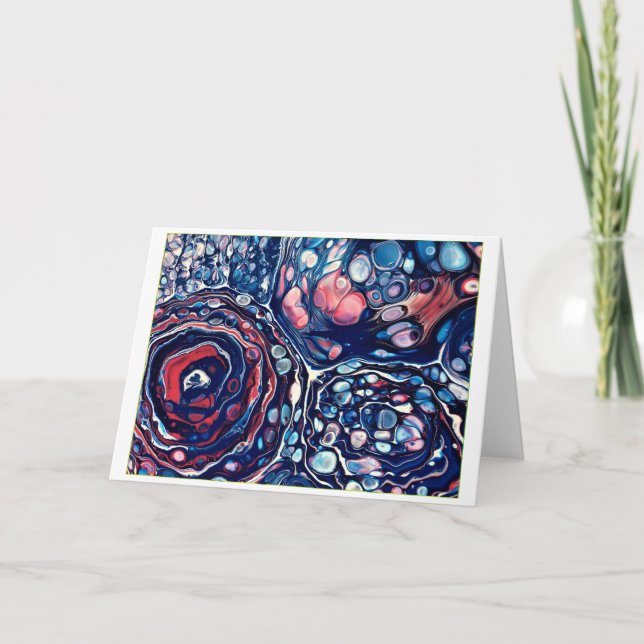 Cartão Abstrato Color Study 336, Card (Frente)