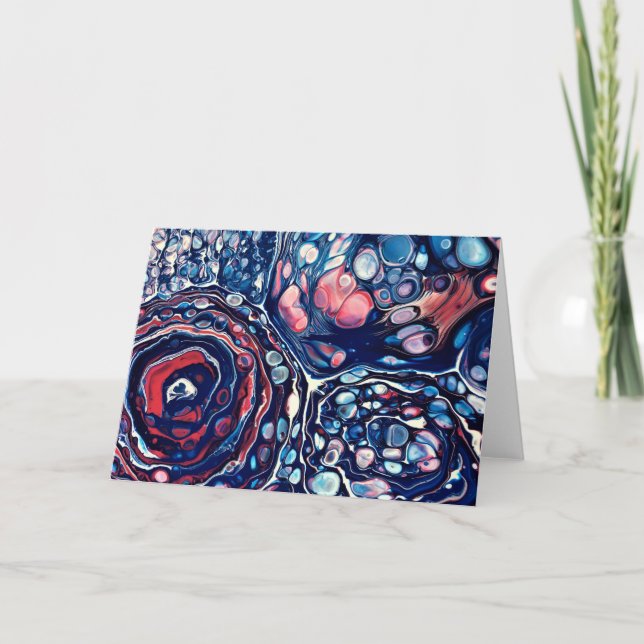 Cartão Abstrato Color Study 336, placa (Frente)