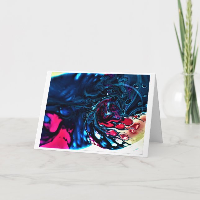 Cartão Abstrato Color Study 337, Card (Frente)