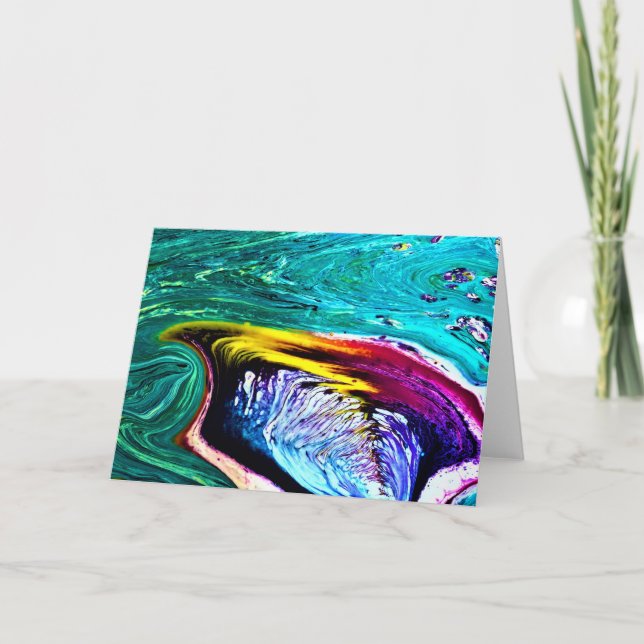 Cartão Abstrato Color Study 33, placa (Frente)