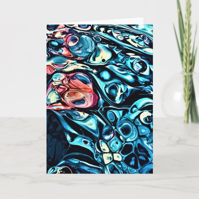 Cartão Abstrato Color Study 340, placa (Frente)