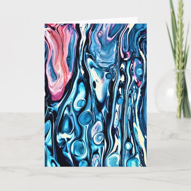 Cartão Abstrato Color Study 343, placa (Frente)