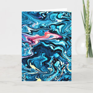 Cartão Abstrato Color Study 345, placa