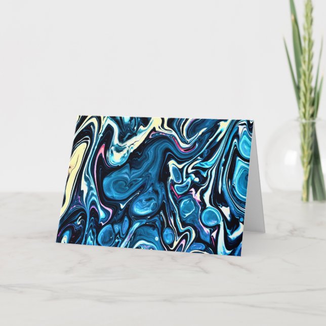 Cartão Abstrato Color Study 346, placa (Frente)