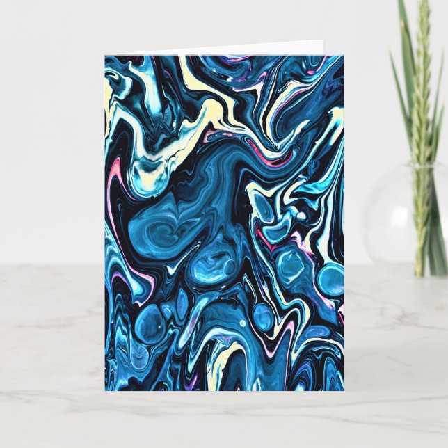 Cartão Abstrato Color Study 346, placa (Frente)