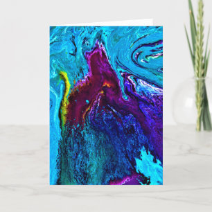 Cartão Abstrato Color Study 34, placa