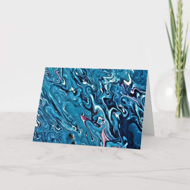 Cartão Abstrato Color Study 350, placa (Frente)