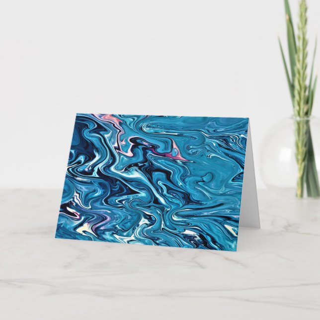 Cartão Abstrato Color Study 353, placa (Frente)