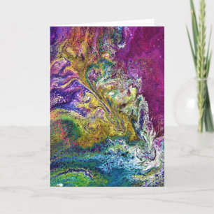 Cartão Abstrato Color Study 36, placa