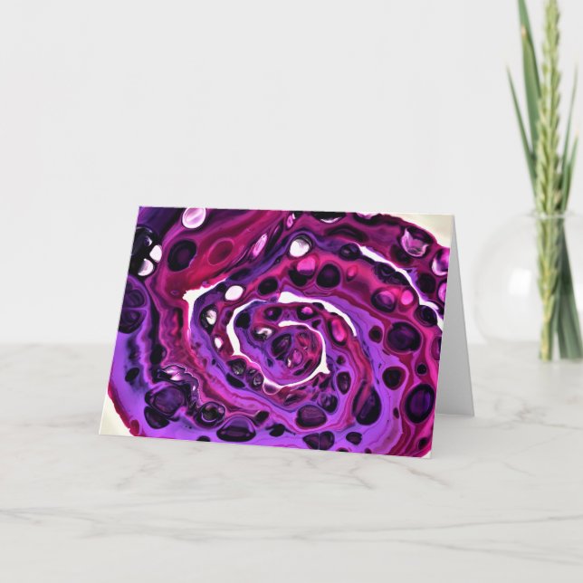 Cartão Abstrato Color Study 373, placa (Frente)