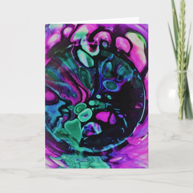 Cartão Abstrato Color Study 379, placa (Frente)