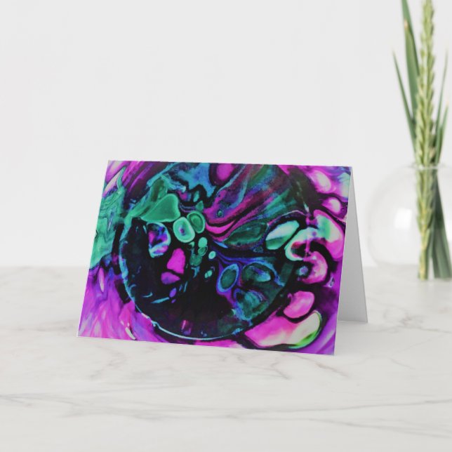 Cartão Abstrato Color Study 379, placa (Frente)