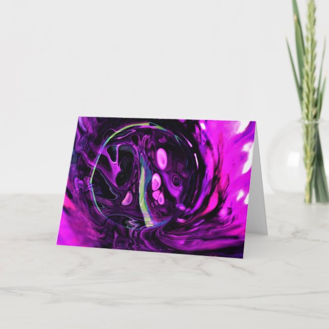 Cartão Abstrato Color Study 384, placa (Frente)