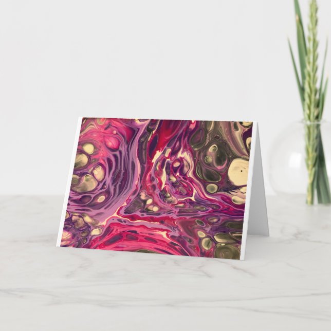 Cartão Abstrato Color Study 386, Card (Frente)