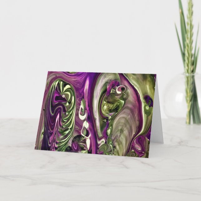 Cartão Abstrato Color Study 387, placa (Frente)