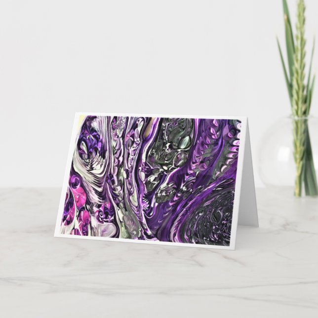 Cartão Abstrato Color Study 388, Card (Frente)