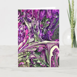 Cartão Abstrato Color Study 396, placa