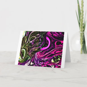 Cartão Abstrato Color Study 399, placa