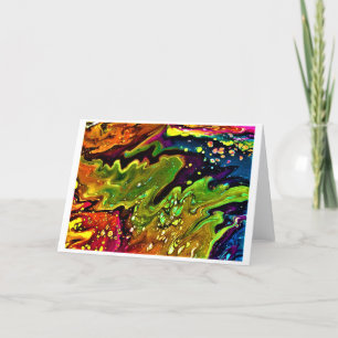 Cartão Abstrato Color Study 3, placa