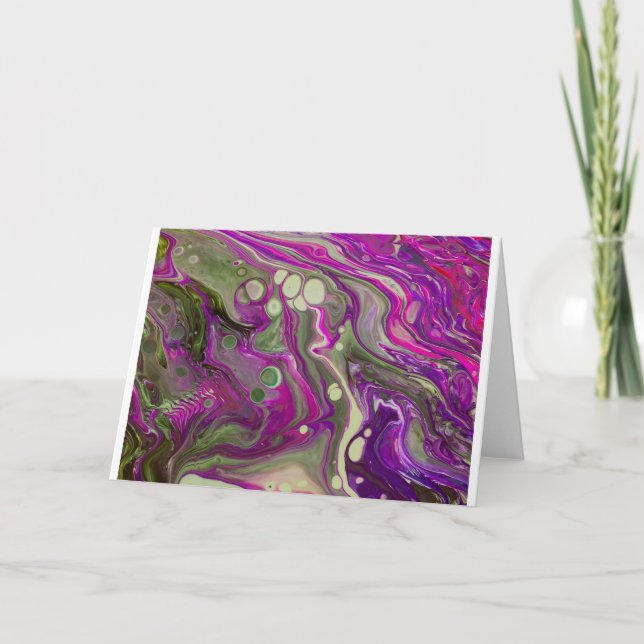 Cartão Abstrato Color Study 402, placa (Frente)