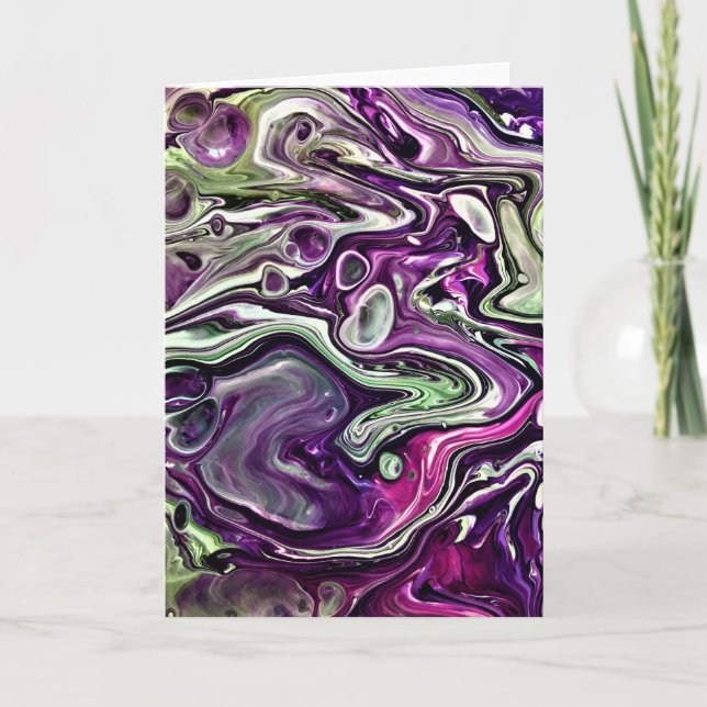 Cartão Abstrato Color Study 409, placa (Frente)