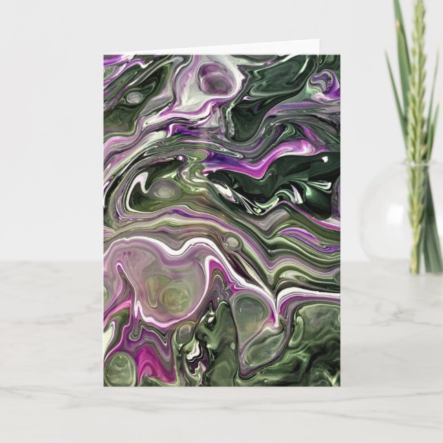 Cartão Abstrato Color Study 414, placa (Frente)