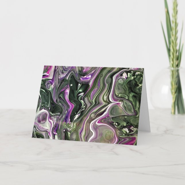 Cartão Abstrato Color Study 414, placa (Frente)