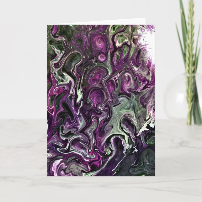 Cartão Abstrato Color Study 419.2, placa (Frente)