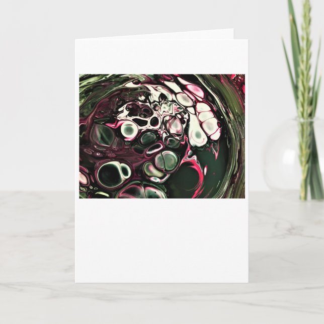 Cartão Abstrato Color Study 428, placa (Frente)