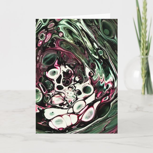 Cartão Abstrato Color Study 436, placa (Frente)