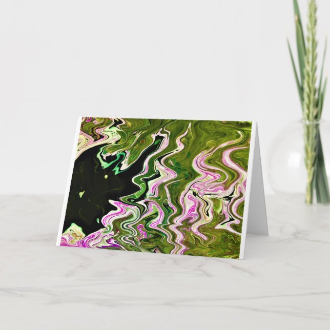 Cartão Abstrato Color Study 451, placa (Frente)