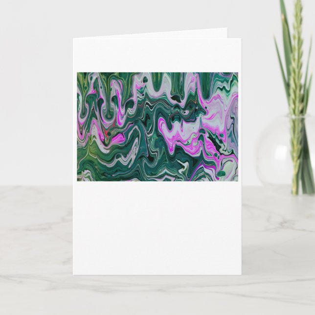 Cartão Abstrato Color Study 458, placa (Frente)