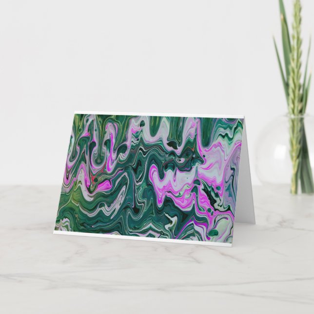 Cartão Abstrato Color Study 458, placa (Frente)