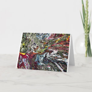 Cartão Abstrato Color Study 45, placa