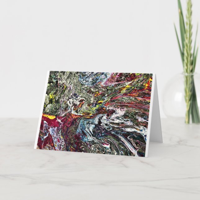 Cartão Abstrato Color Study 45, placa (Frente)