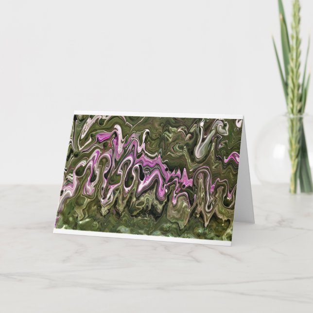 Cartão Abstrato Color Study 466, placa (Frente)