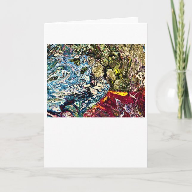 Cartão Abstrato Color Study 47, placa (Frente)