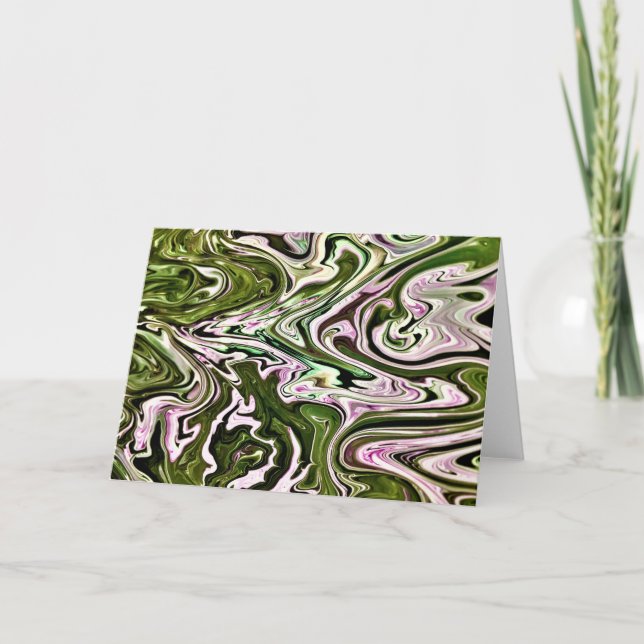 Cartão Abstrato Color Study 480, placa (Frente)