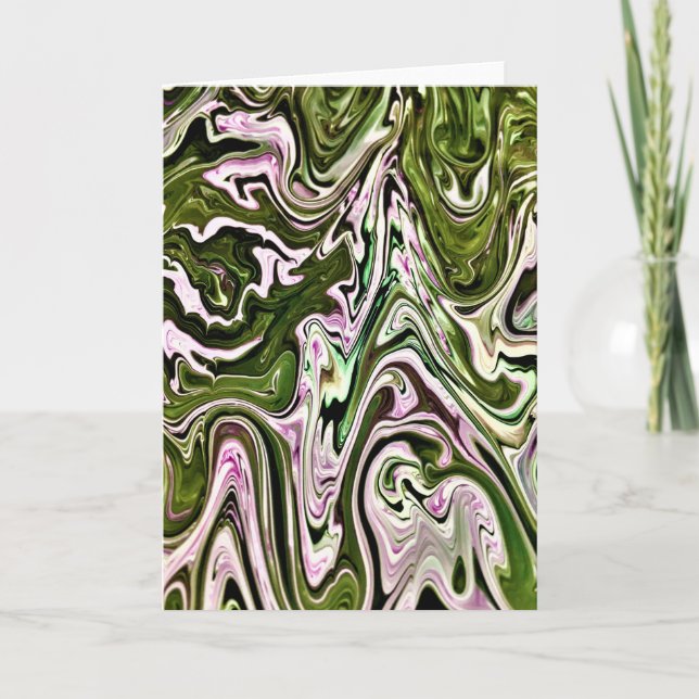 Cartão Abstrato Color Study 480, placa (Frente)