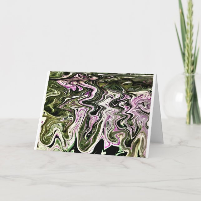 Cartão Abstrato Color Study 481, placa (Frente)