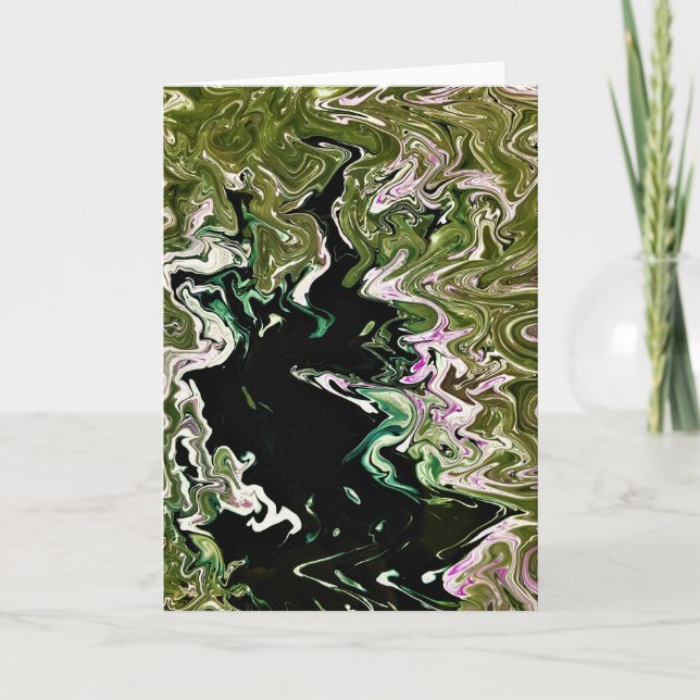 Cartão Abstrato Color Study 482, placa (Frente)