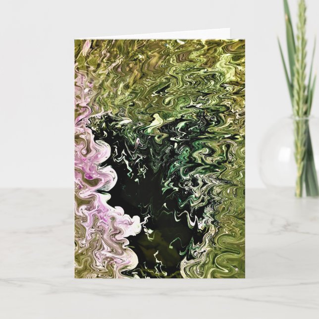 Cartão Abstrato Color Study 494, placa (Frente)