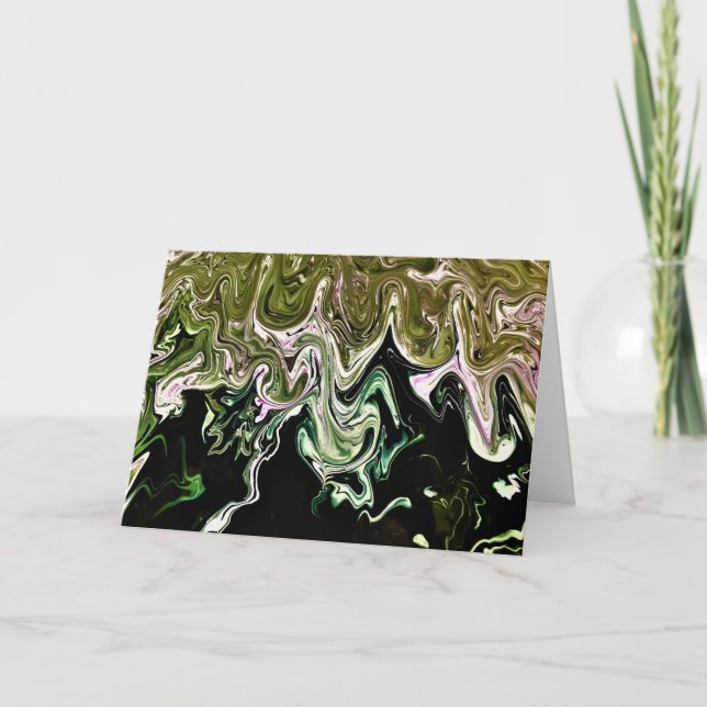 Cartão Abstrato Color Study 498, placa (Frente)