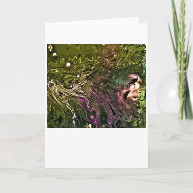 Cartão Abstrato Color Study 499, Card (Frente)